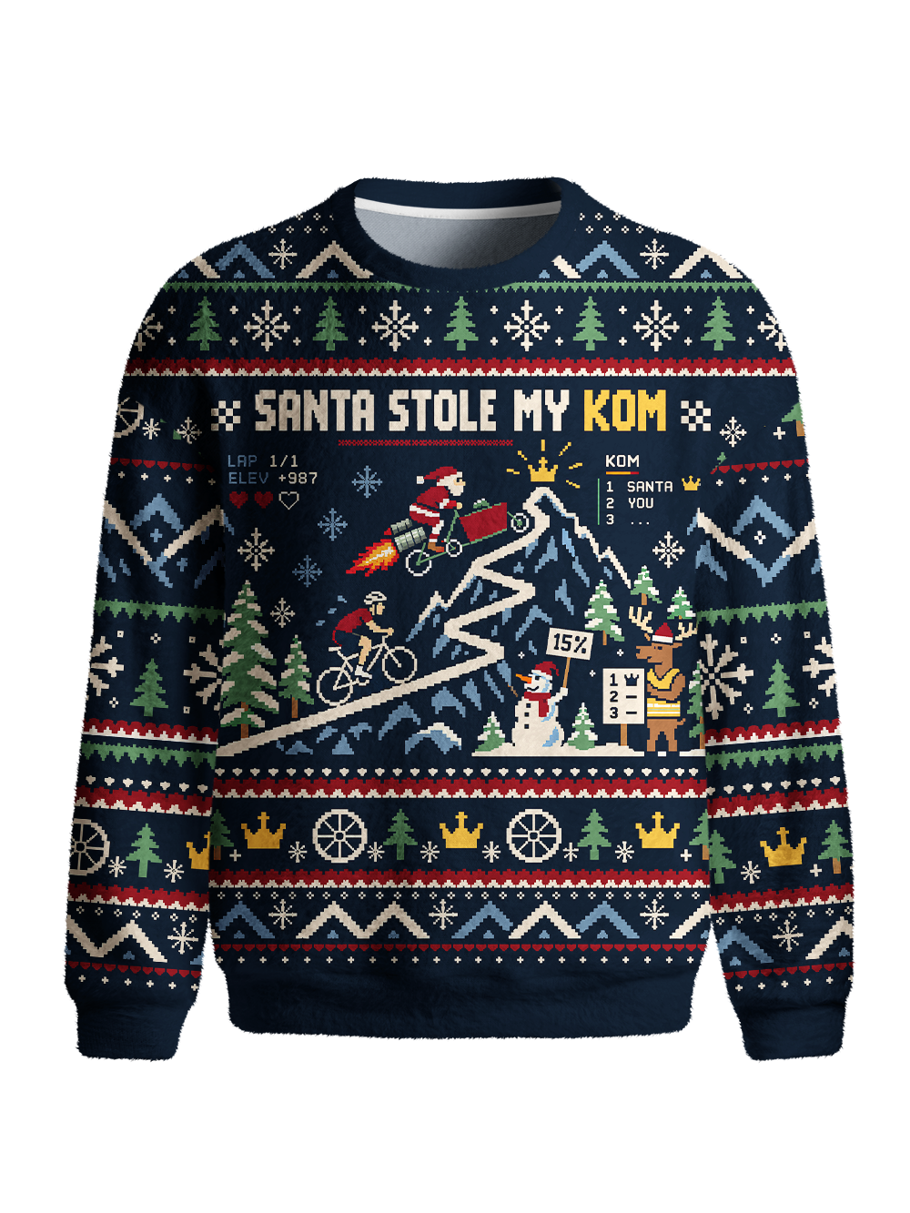 Orionride Pixel Pursuit  Men's Sweaters