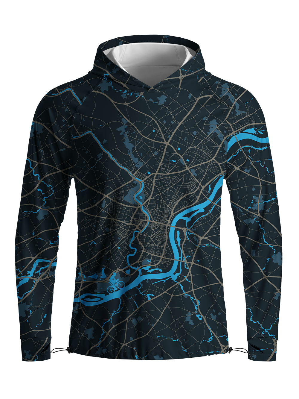 Orionride Urban Navigator Long Sleeve Cycling Hoodie Shirt