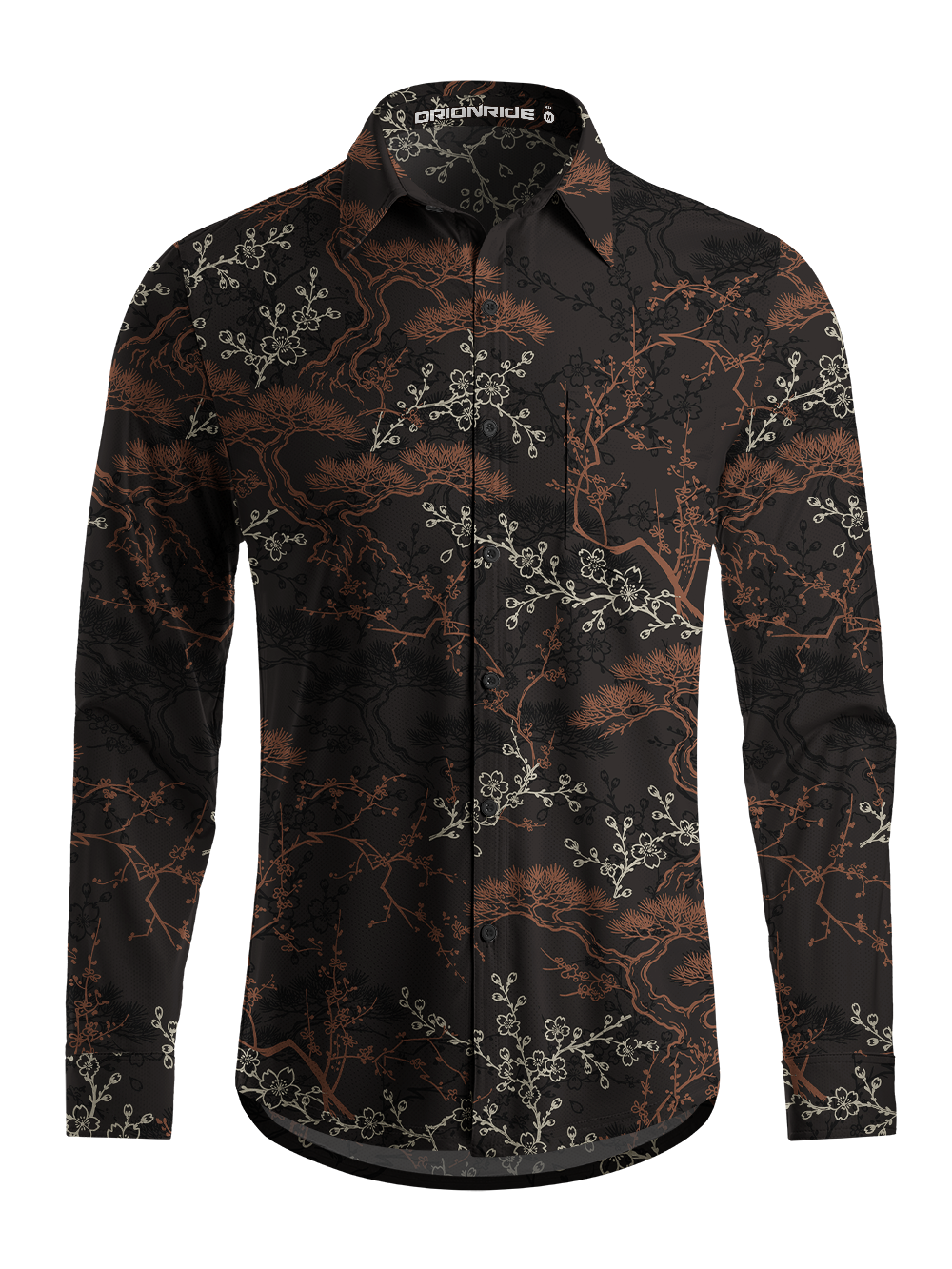 Orionride Lacquer Heritage Men's Stretchy Breathable Long Sleeve Gravel Shirt