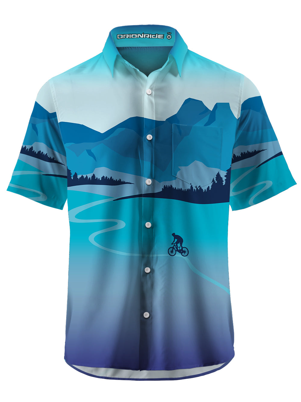 Orionride Mountain Biking Zipper Pockets Ultra Lightweight Short Sleeves Gravel Shirt