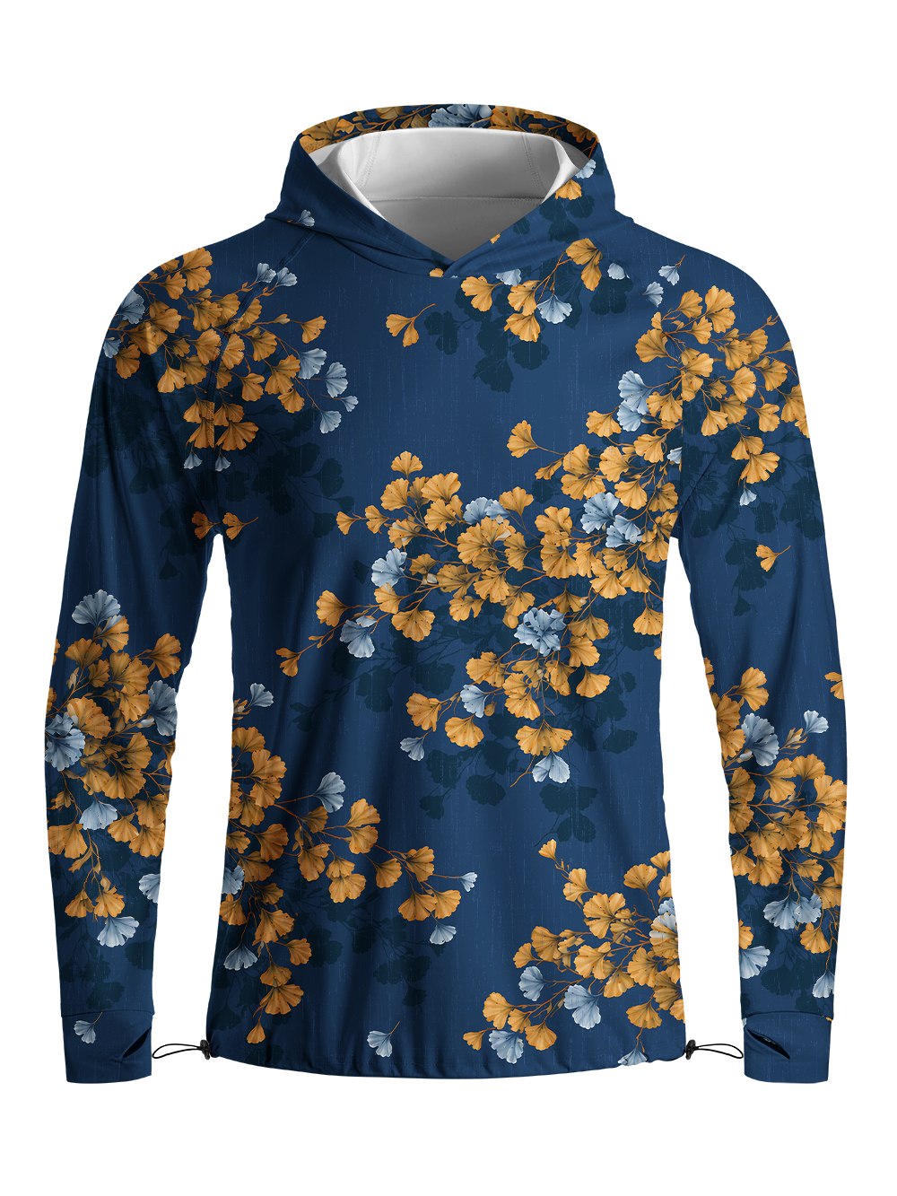 Orionride Ginkgo Rhythm Long Sleeve Cycling Hoodie Shirt