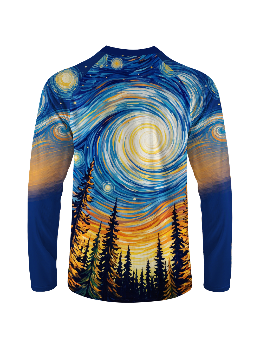 Orionride Swirling Celestial Pulse Long Sleeve Downhill Jersey