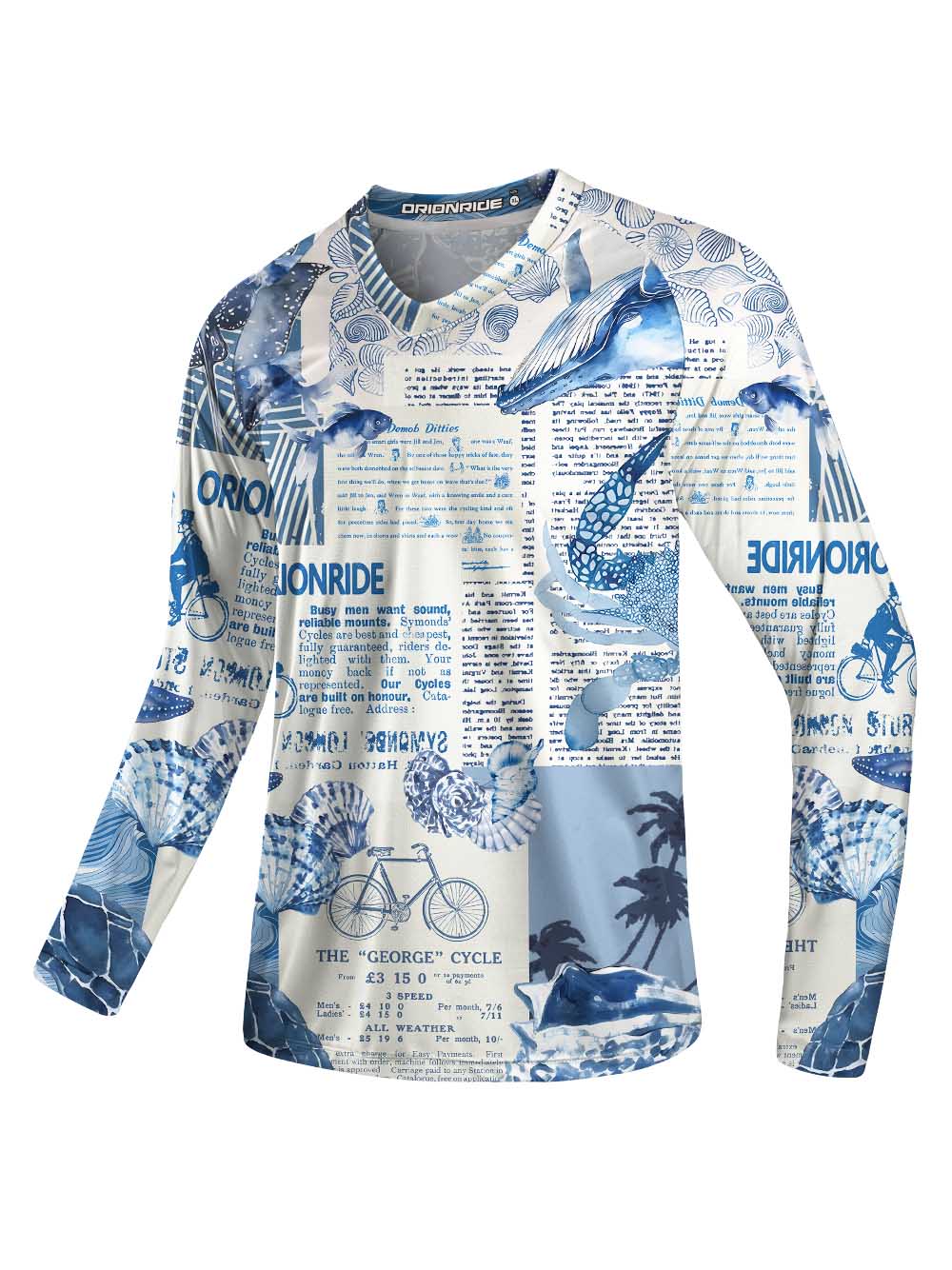 Orionride Marine News Long Sleeve Downhill Jersey