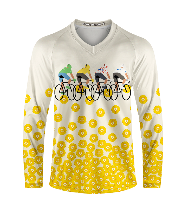 Orionride Pedal To The Bloom Long Sleeve Downhill Jersey