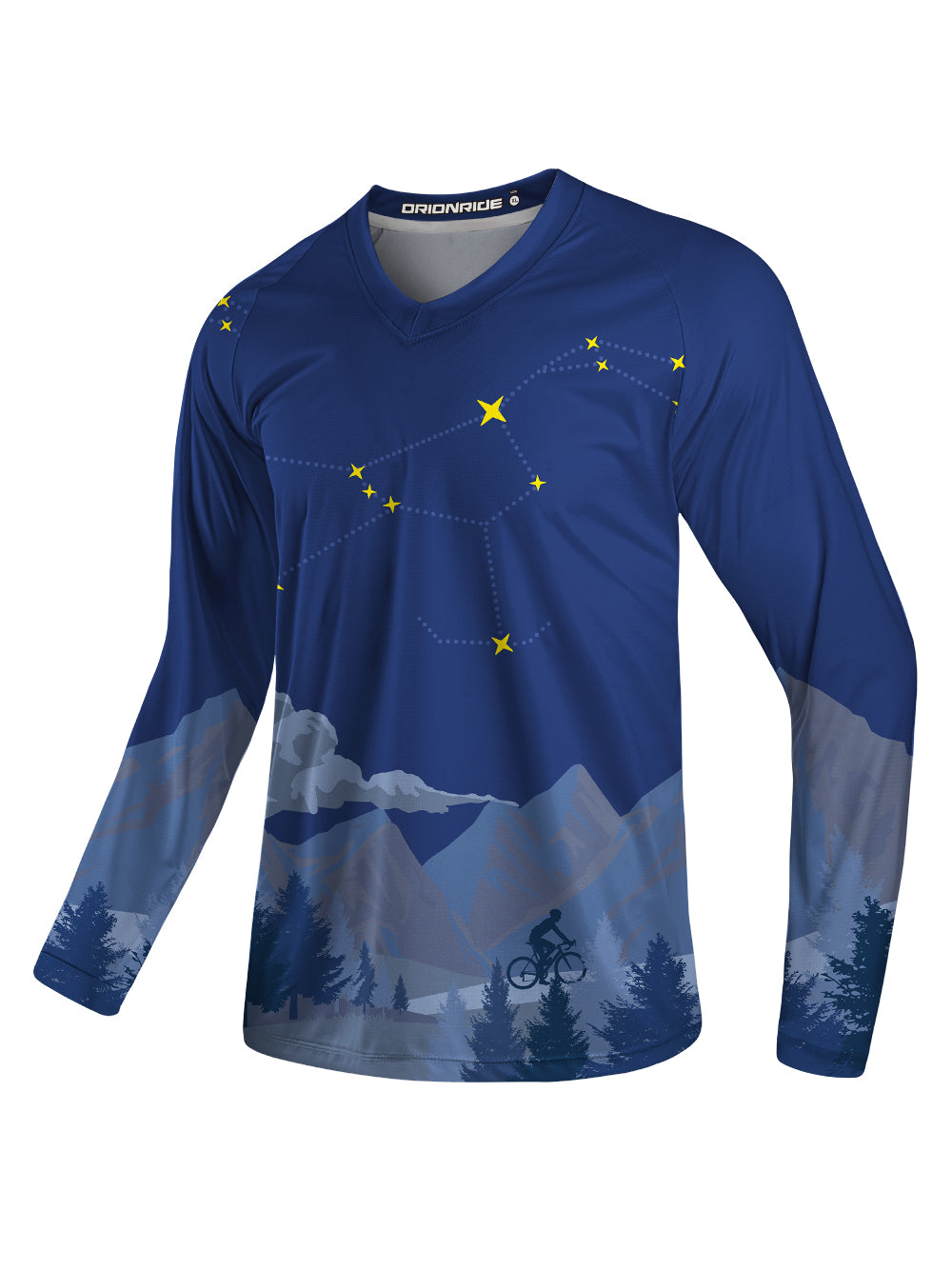 Orionride Cycling Under The Stars Long Sleeve Downhill Jersey