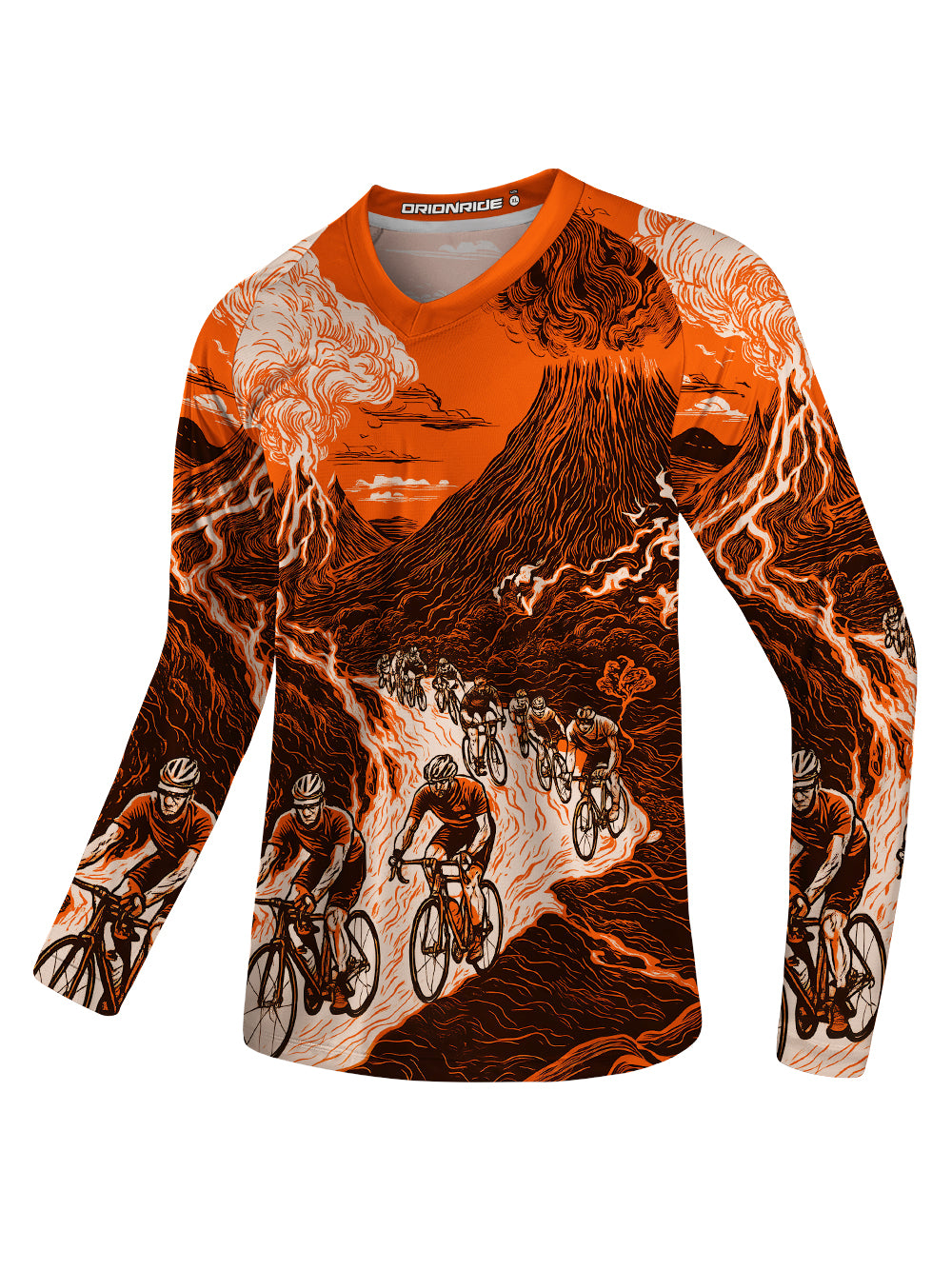 Orionride Volcanic Eruption Long Sleeve Downhill Jersey
