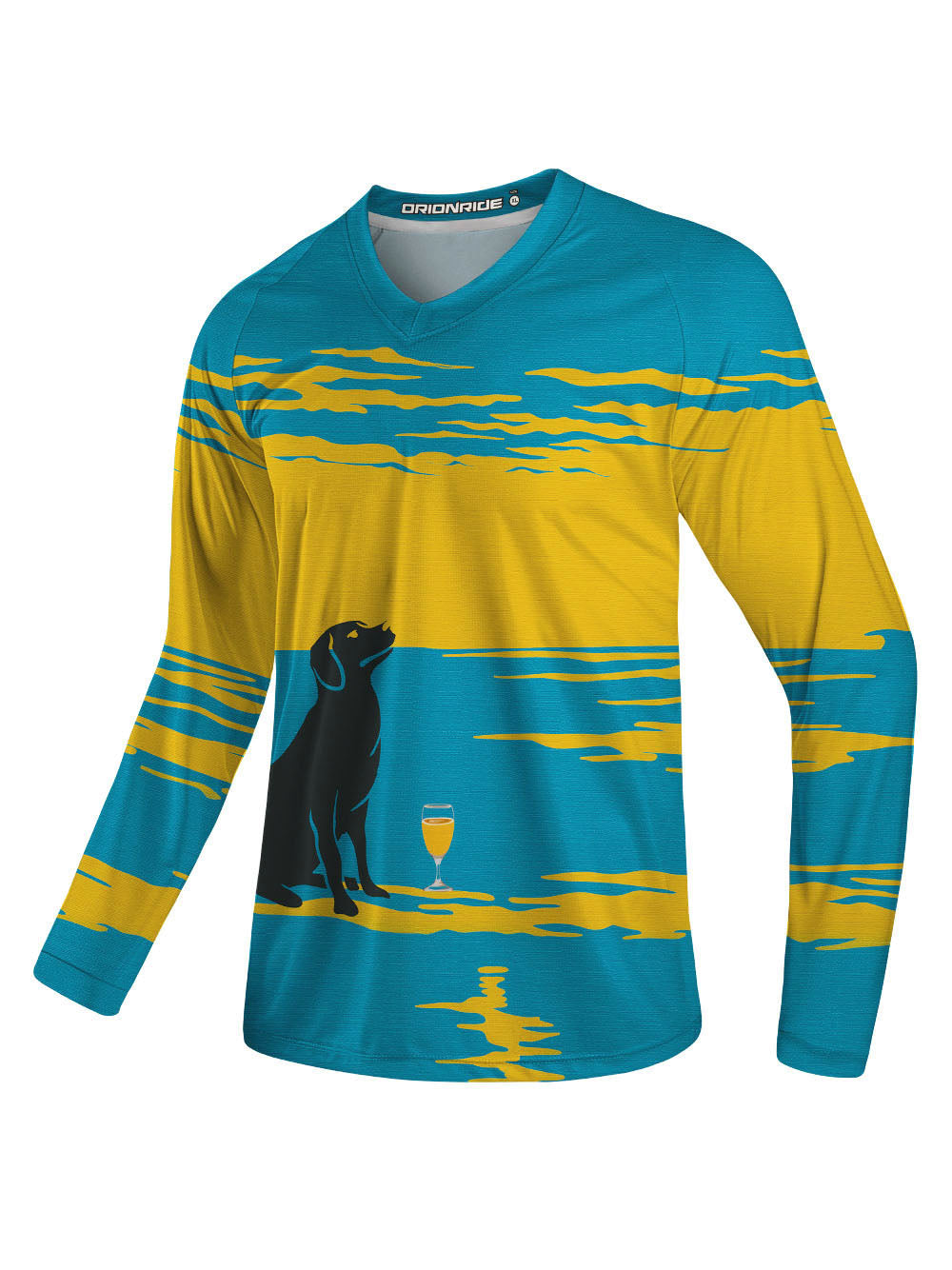 Orionride Labrador on The Beach Long Sleeve Downhill Jersey