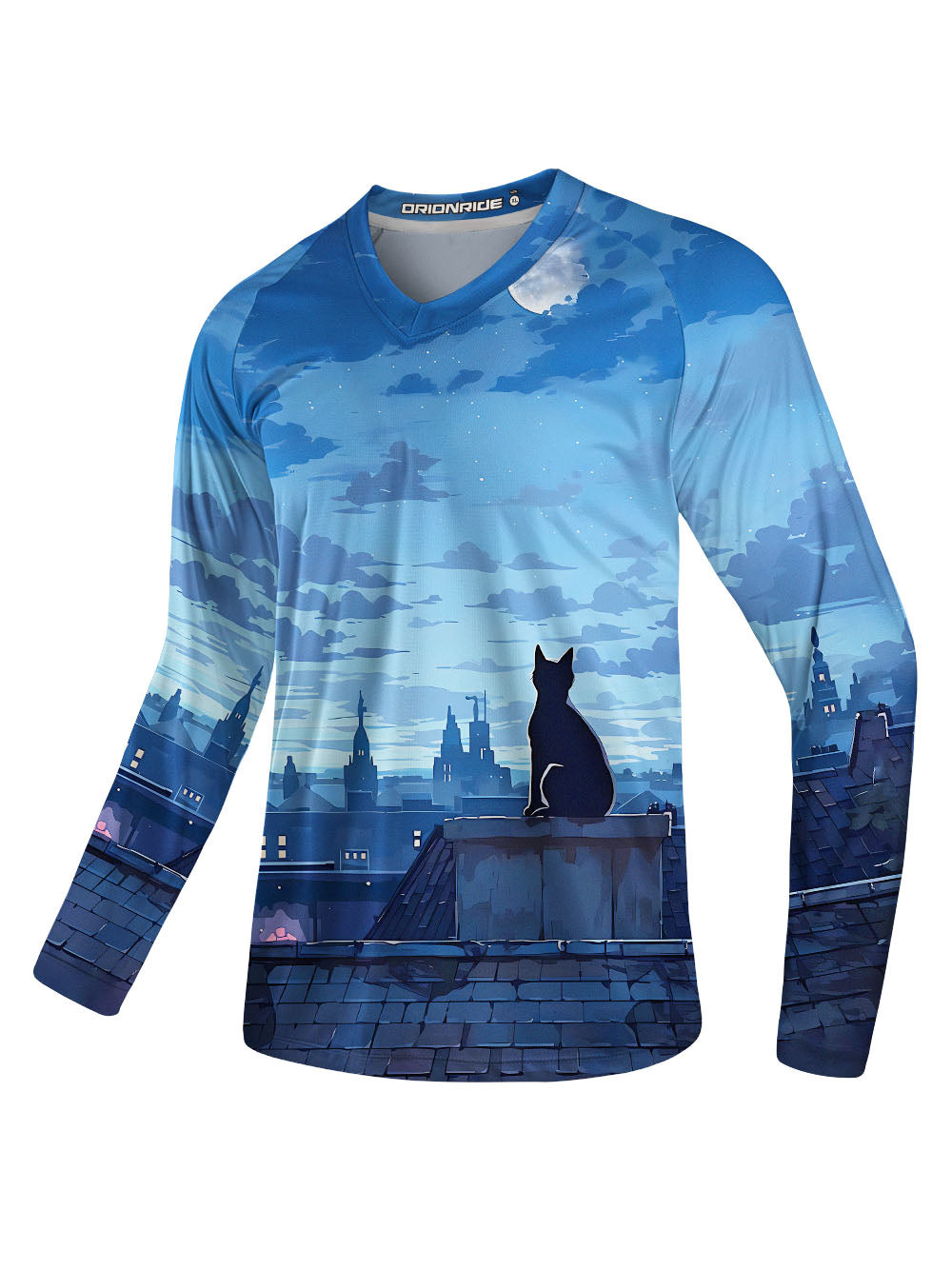 Orionride Black Cat Long Sleeve Downhill Jersey