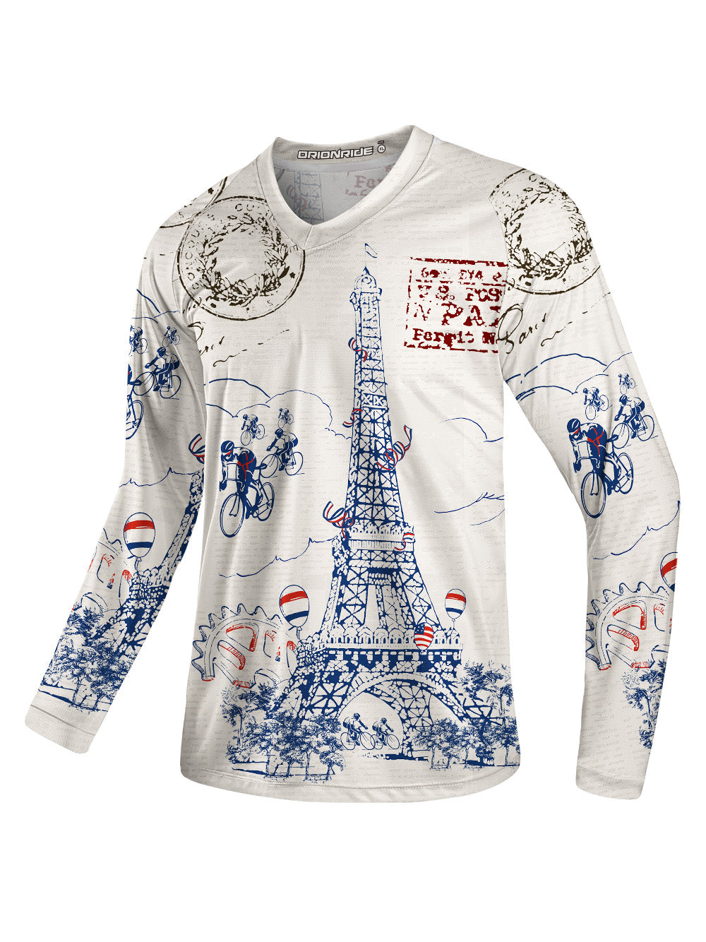 Orionride Arrival In Paris Long Sleeve Downhill Jersey