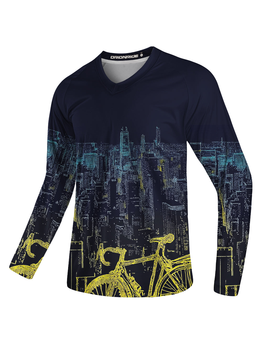 Orionride City Night View Long Sleeve Downhill Jersey