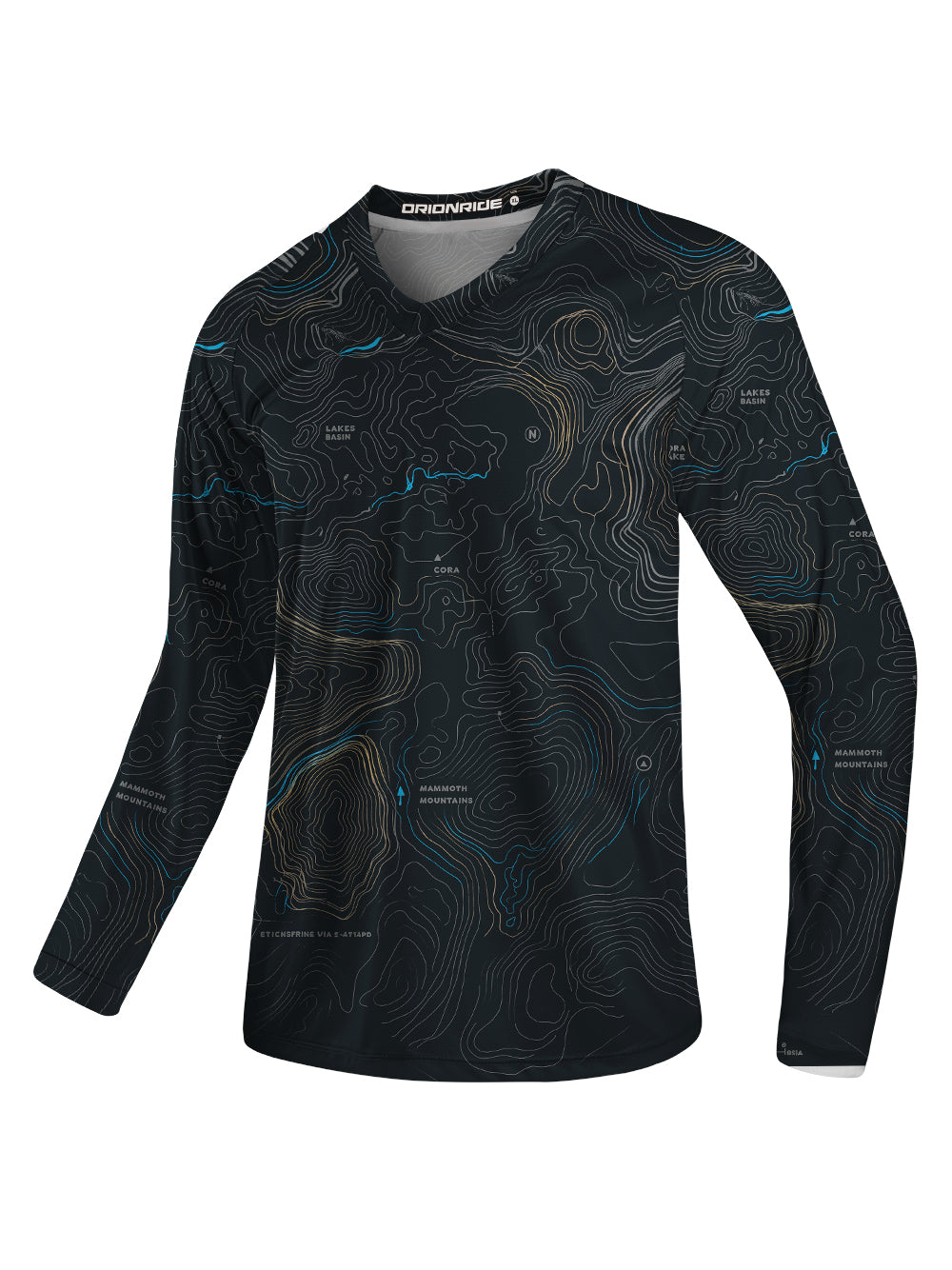 Orionride Panoramic Map Long Sleeve Downhill Jersey