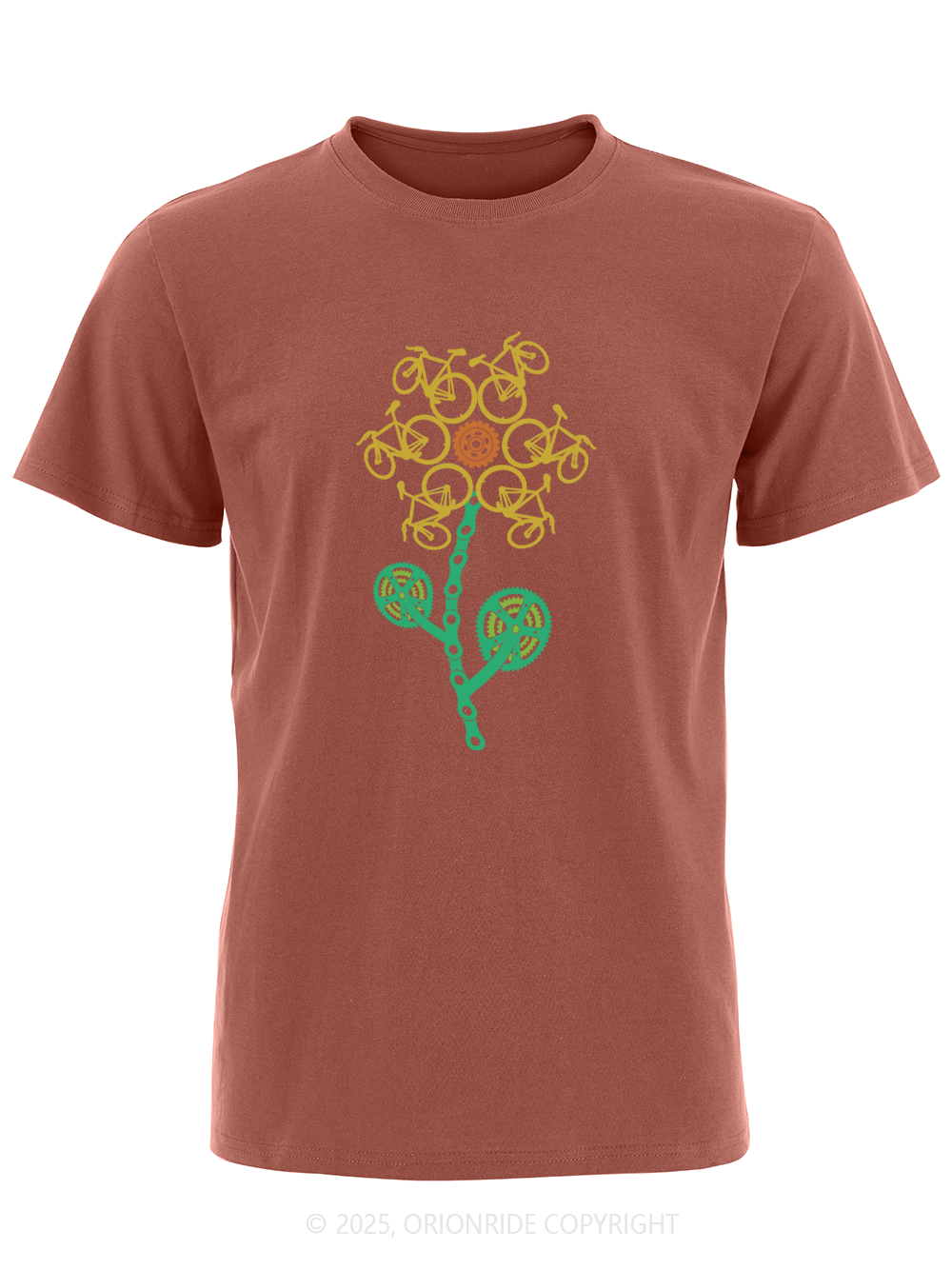 Orionride Sunflower Cycling Short Sleeves Bike T-Shirt