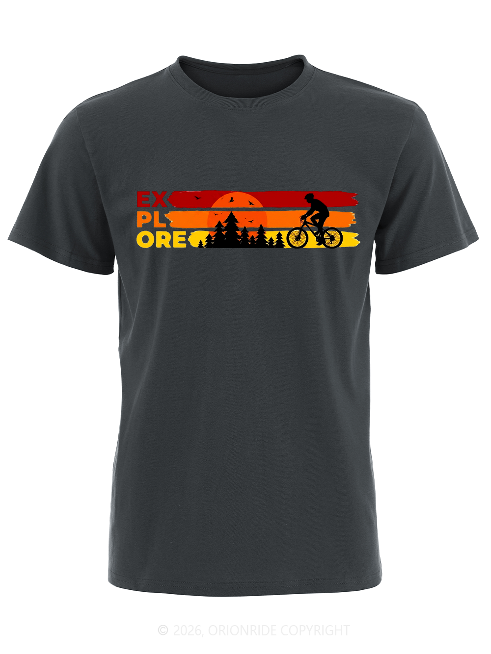 Orionride Sunset Silhouette Short Sleeves Bike T-Shirt