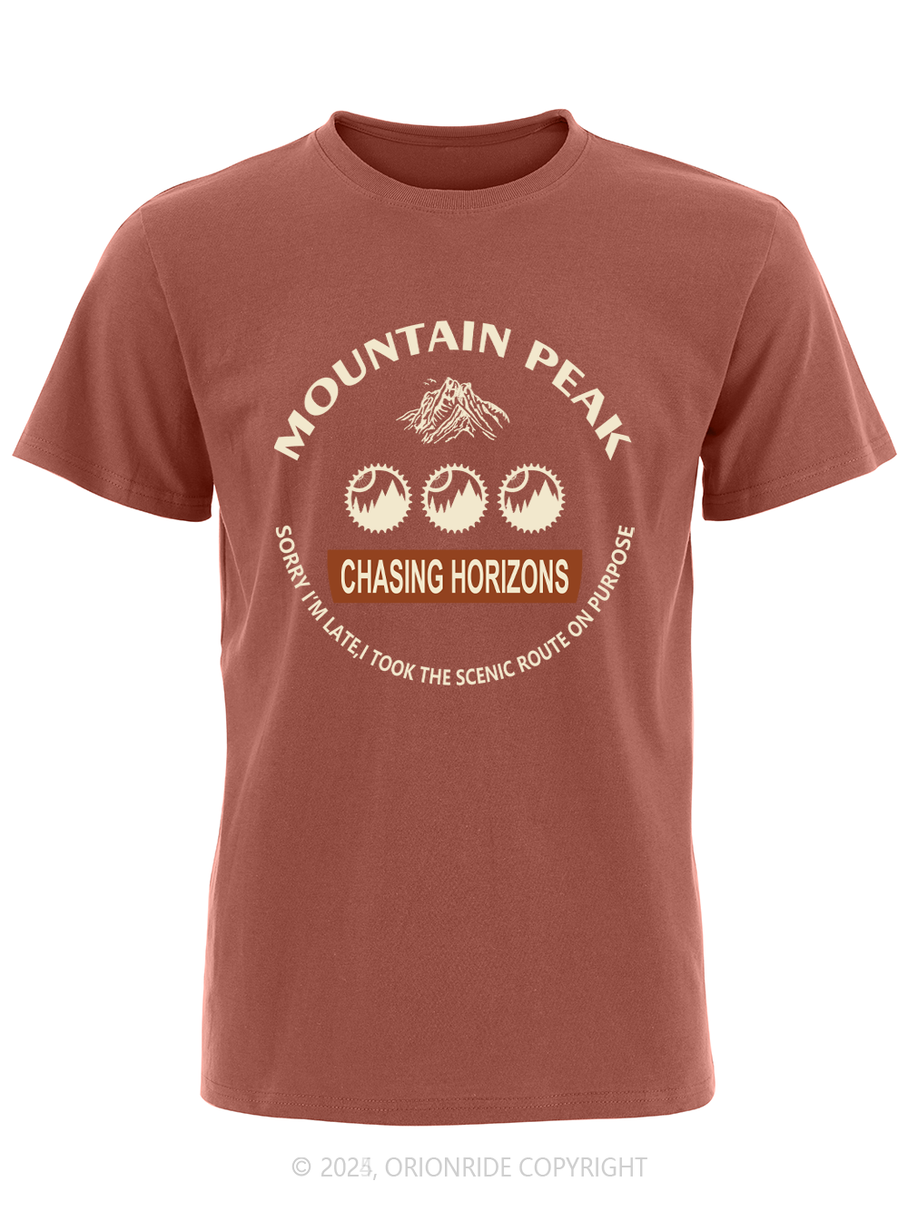 Orionride Mountain Peak Short Sleeves Bike T-Shirt