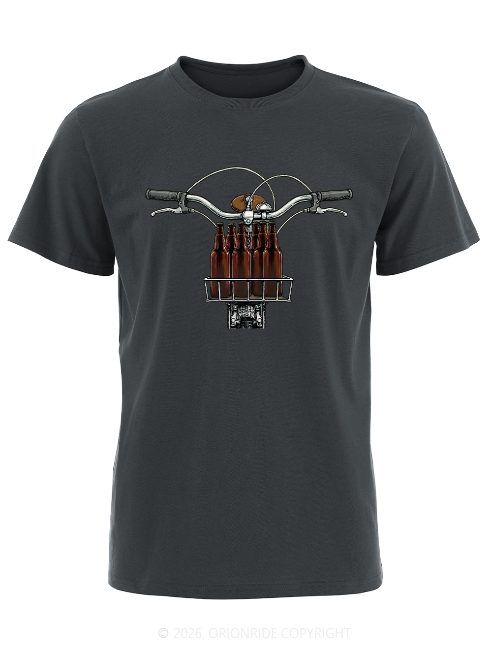Orionride Beer In The Basket Short Sleeves Bike T-Shirt