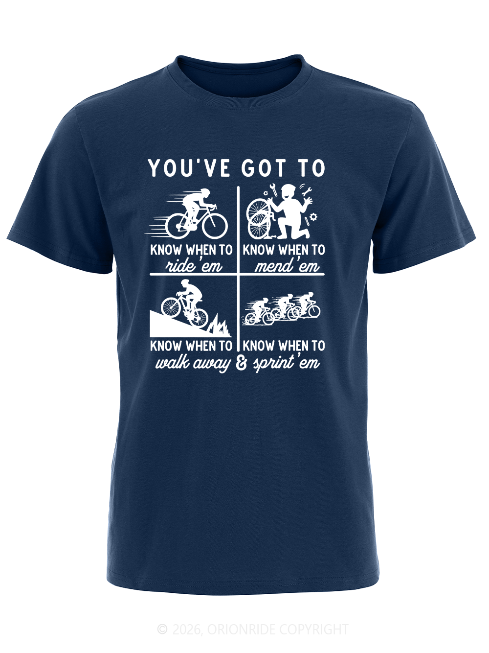 Orionride Cycling Rules Short Sleeves Bike T-Shirt