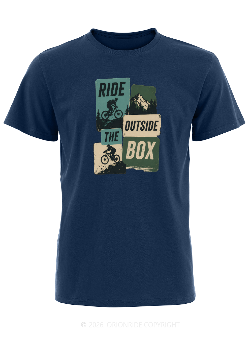 Orionride Ride Outside The Box Short Sleeves Bike T-Shirt