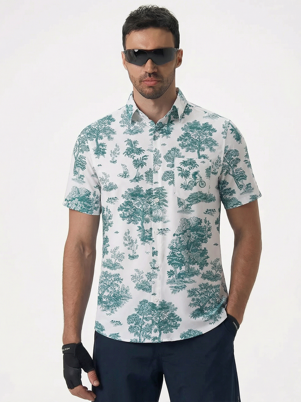 Orionride Jungle Adventure Zipper Pockets Ultra Lightweight Short Sleeves Gravel Shirt