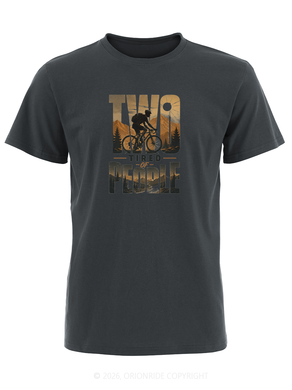 Orionride Two Tired People Short Sleeves Bike T-Shirt