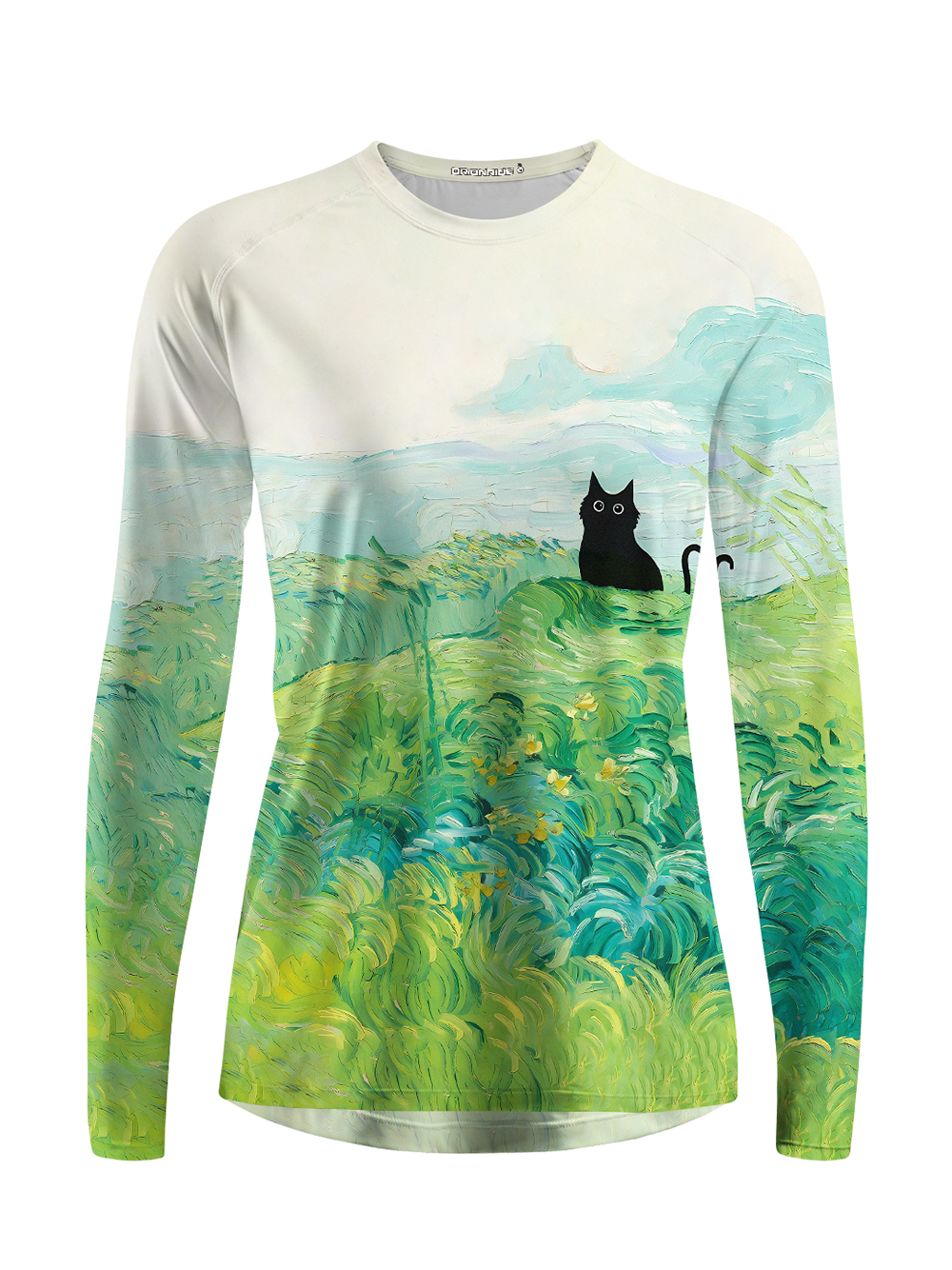Orionride Oil Painting Black Cat Women's Quick Dry Downhill Jersey