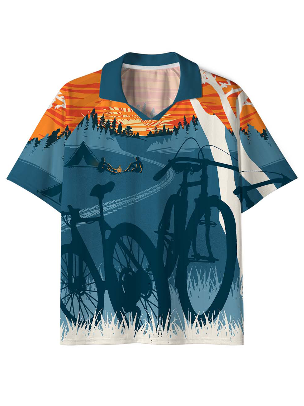 Orionride Sunset Camping Collar Mesh Jersey