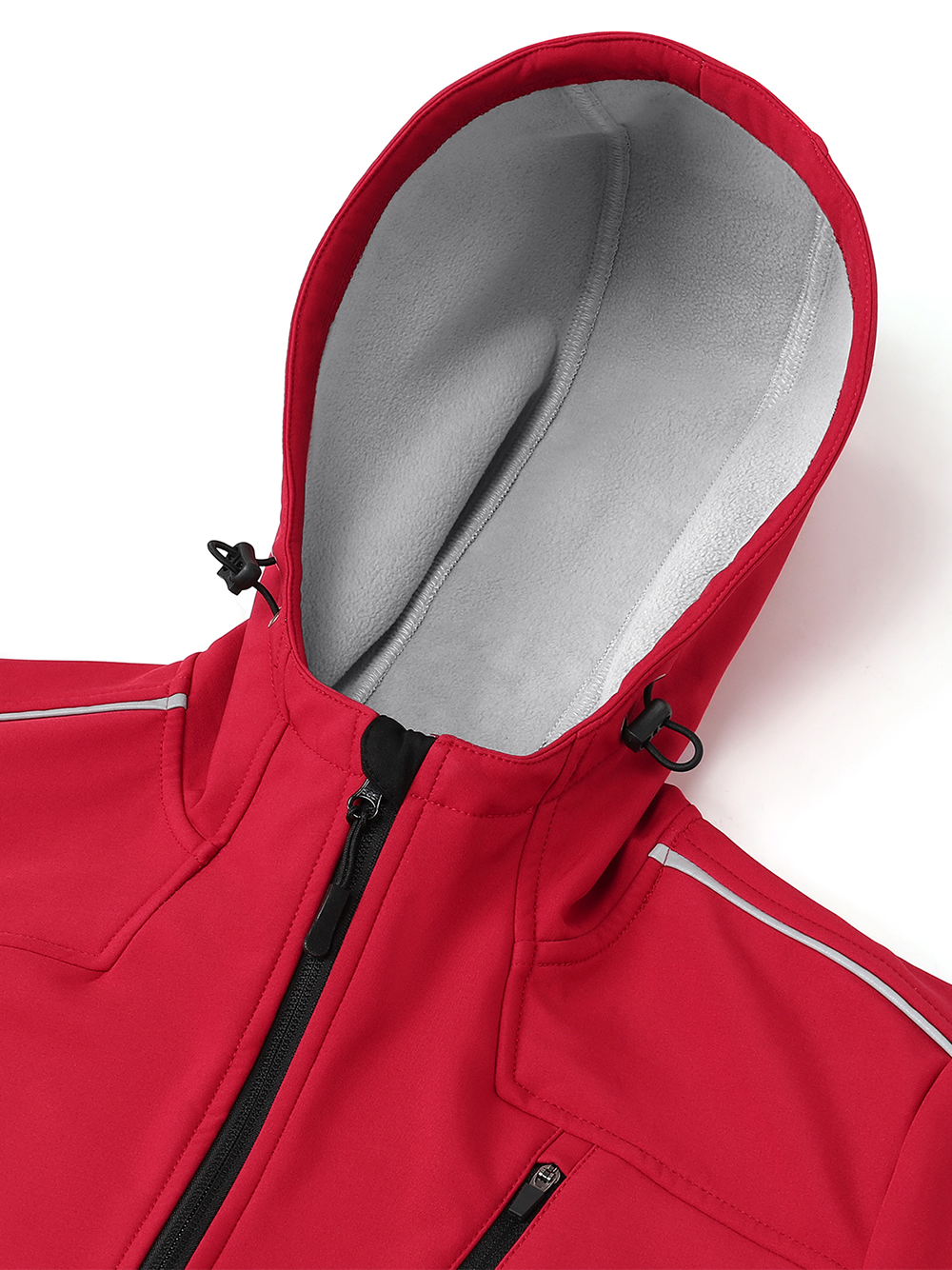 Orionride Cycling Jacket With Hood Mountain Bike Windbreaker Red