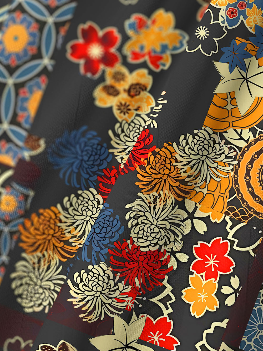 Orionride Unique Gear Flower Collar Mesh Jersey
