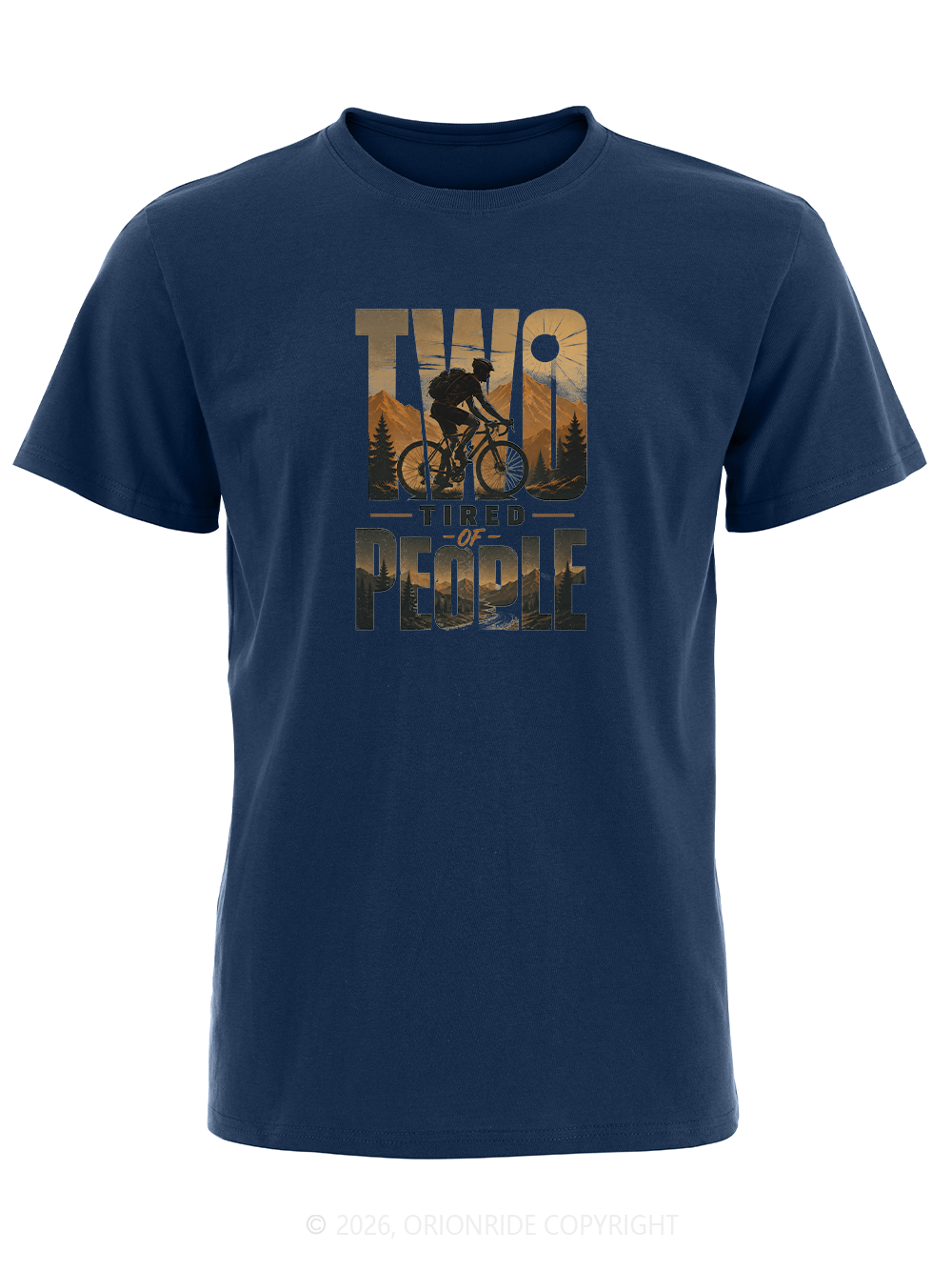 Orionride Two Tired People Short Sleeves Bike T-Shirt