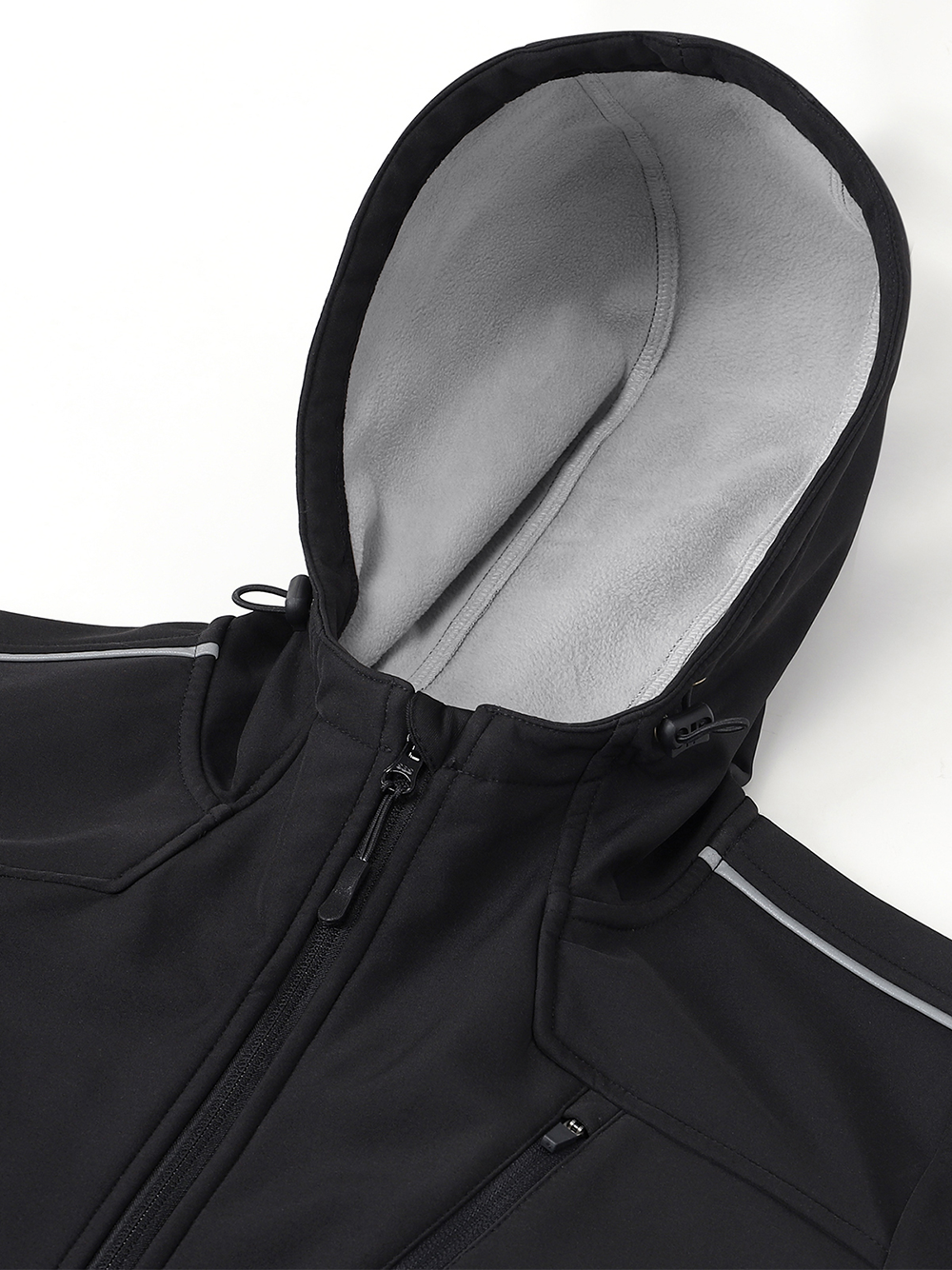Orionride Cycling Jacket With Hood Mountain Bike Windbreaker Black