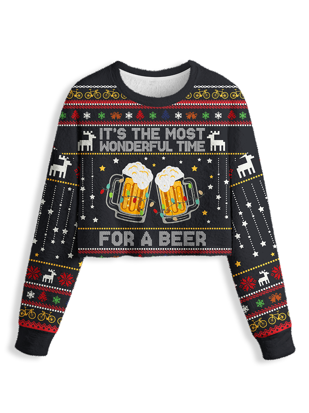 Orionride Cheers To Cycling Women's Crop Sweaters