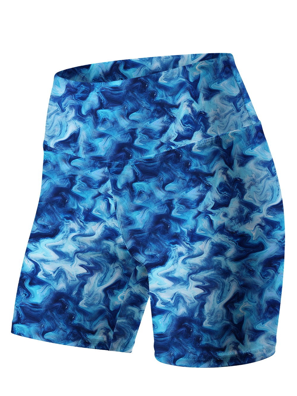 Orionride Blue Water Ripples Women's Cycling Shorts