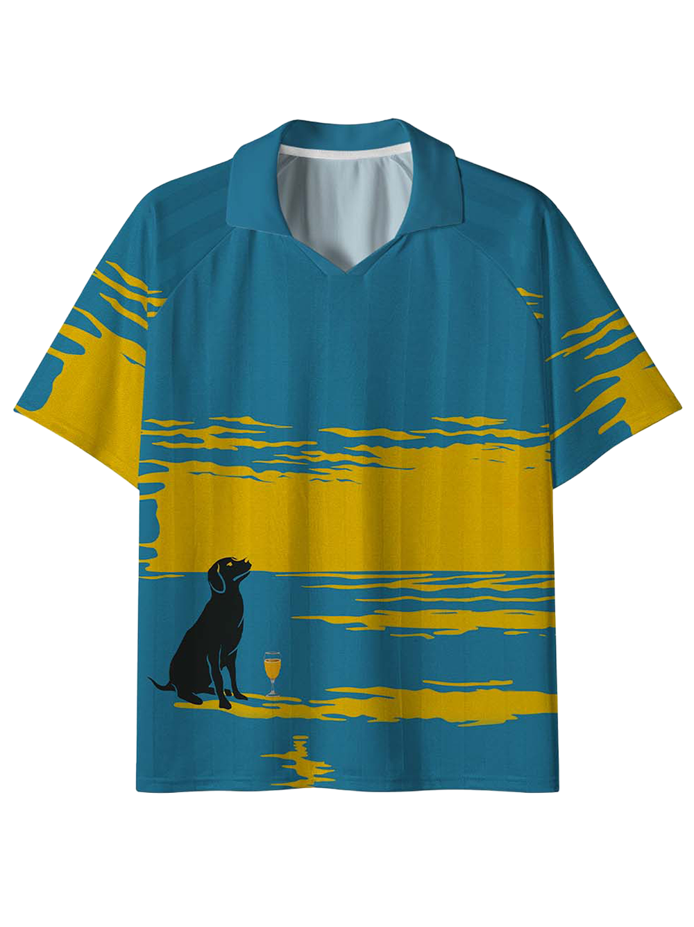 Orionride Labrador On The Beach Collar Mesh Jersey