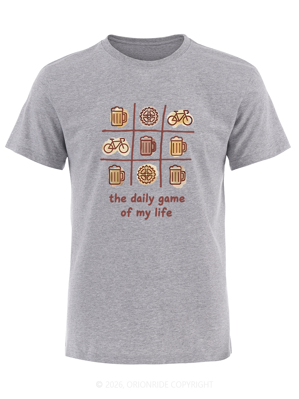 Orionride The Daily Game Of My Life Short Sleeves Bike T-Shirt