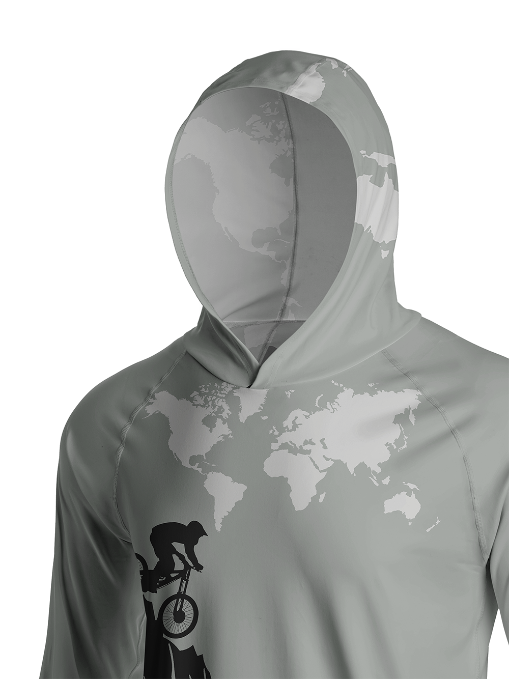 Orionride Downhill Sprint Long Sleeve Cycling Hoodie Shirt