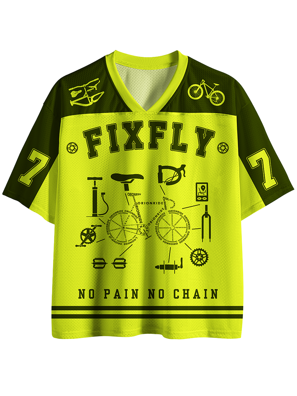 Orionride No Pain No Chain Mesh Jersey