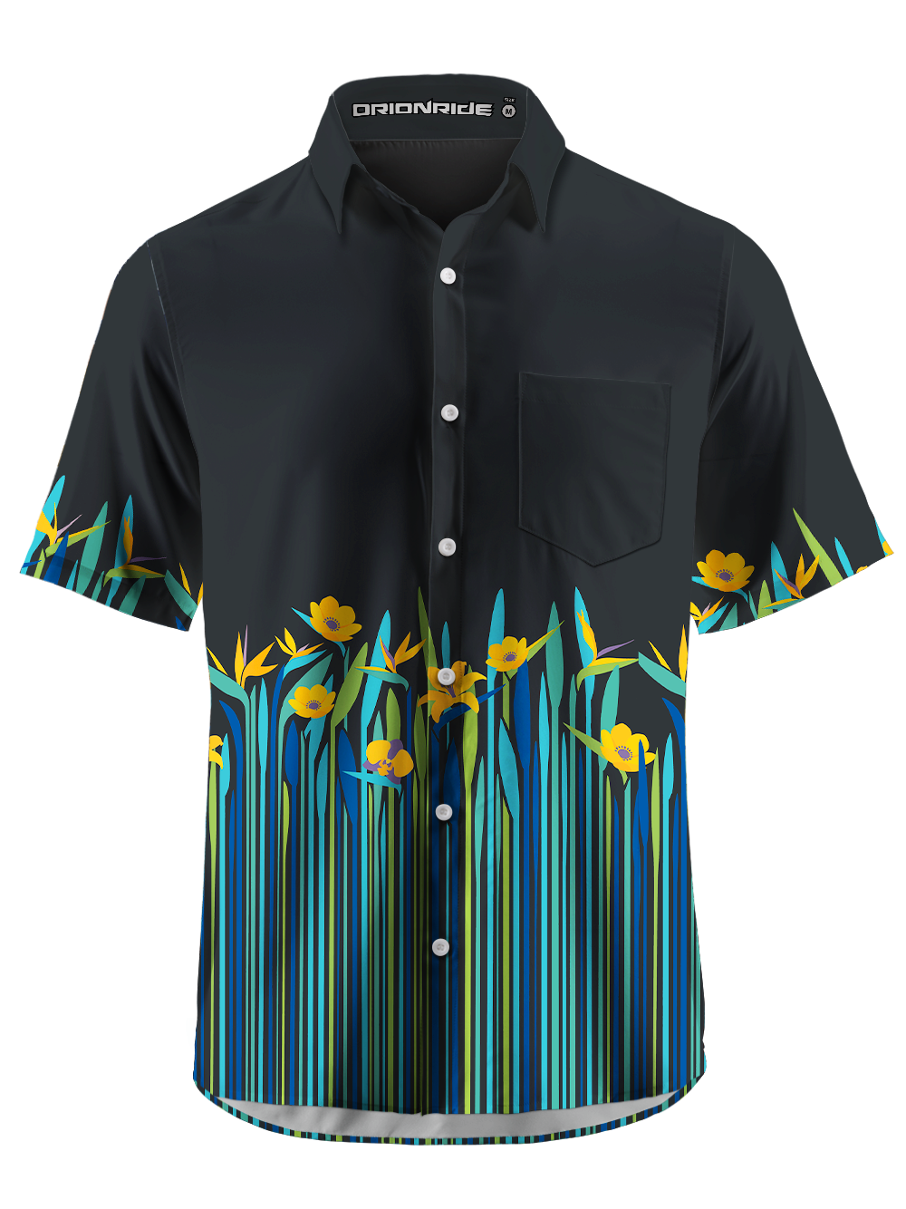 Orionride Strelitzia Repens Zipper Pockets Ultra Lightweight Short Sleeves Gravel Shirt
