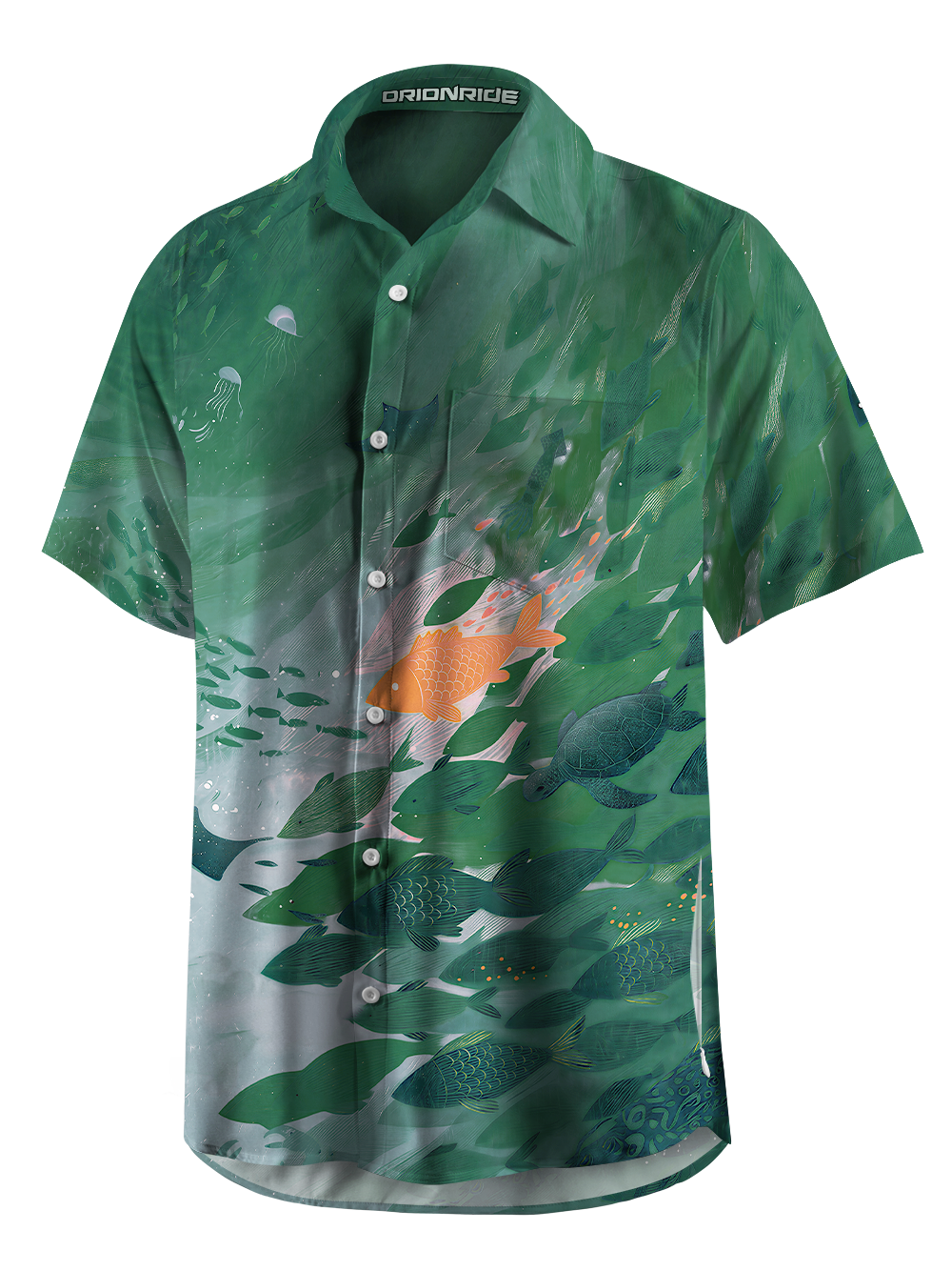 Orionride Solo Swim Zipper Pockets Ultra Lightweight Short Sleeves Gravel Shirt