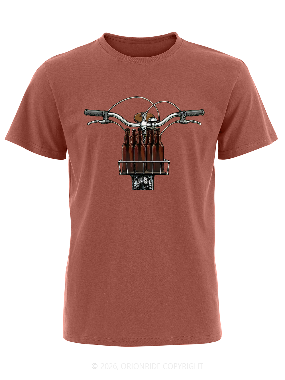 Orionride Beer In The Basket Short Sleeves Bike T-Shirt