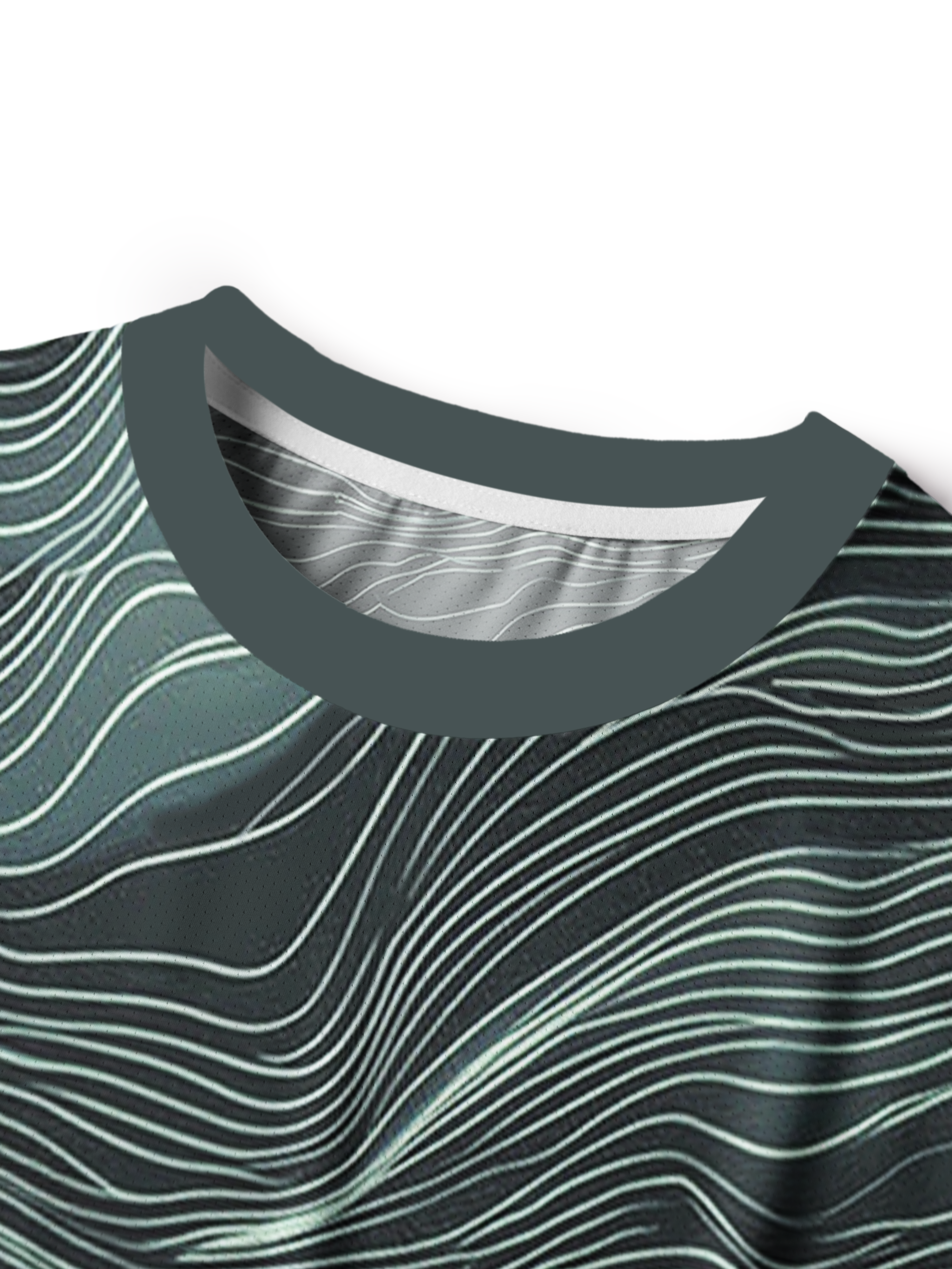 Orionride Winding Lines Men's Breathable Short Sleeve Technical Tee