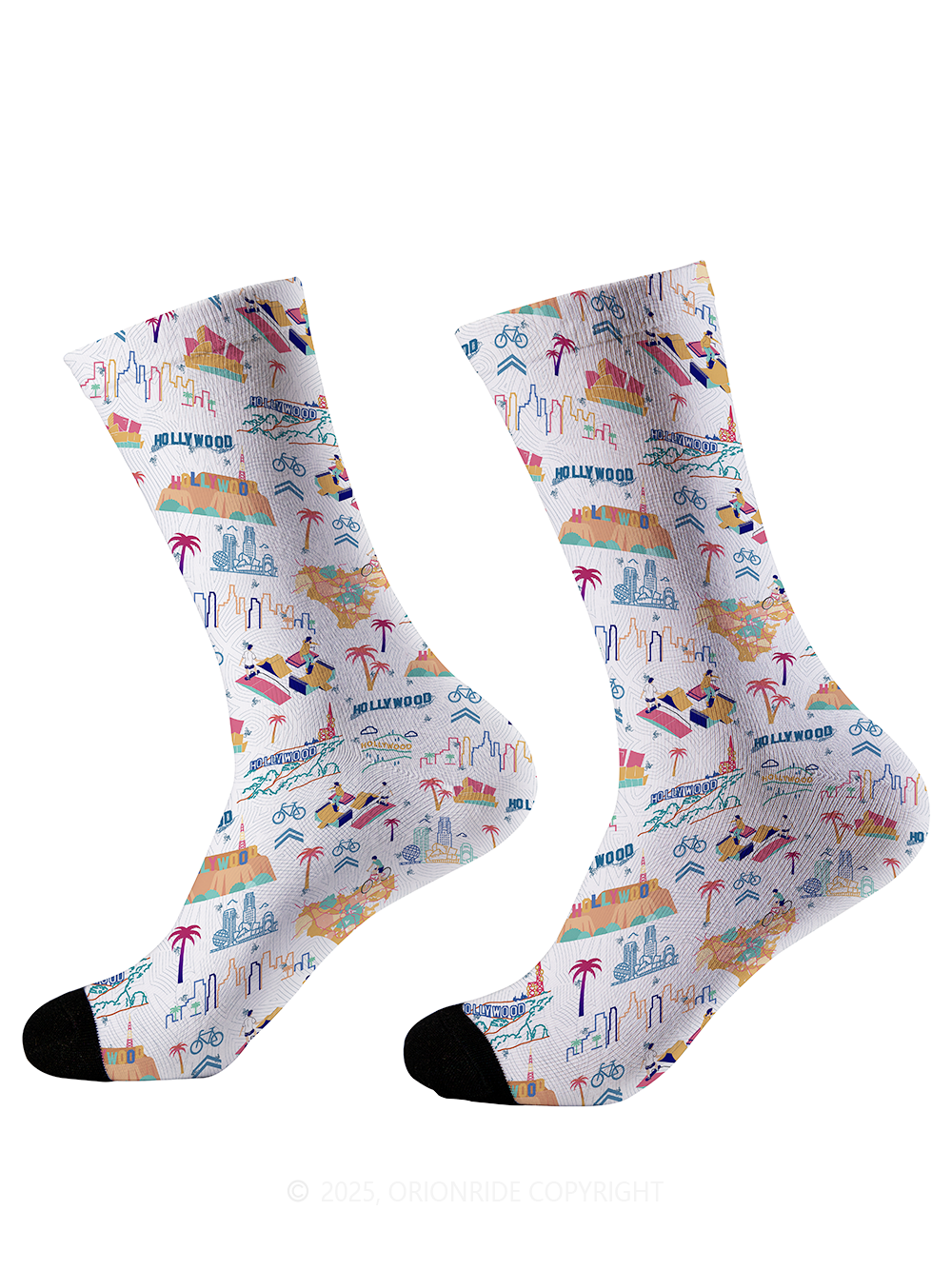 Orionride Los Angeles Stories Cycling Socks