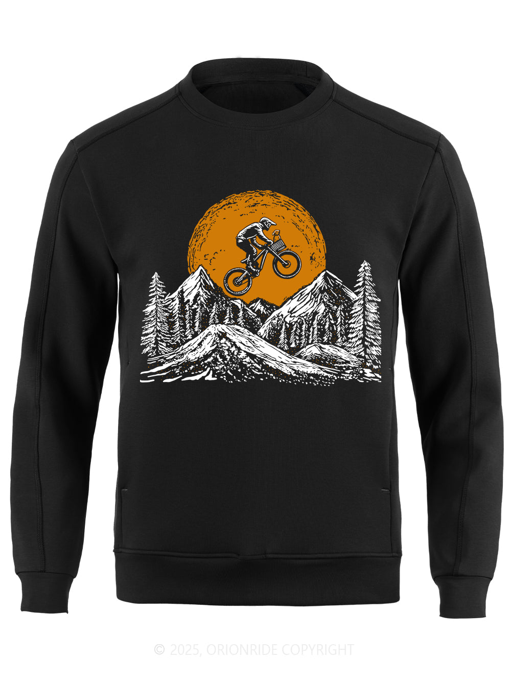 Orionride Mountain Bike With Dog Long Sleeves Bike Sweatshirts