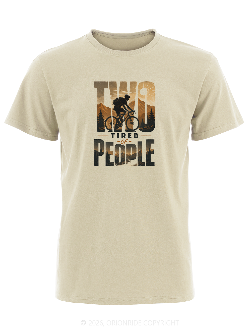 Orionride Two Tired People Short Sleeves Bike T-Shirt