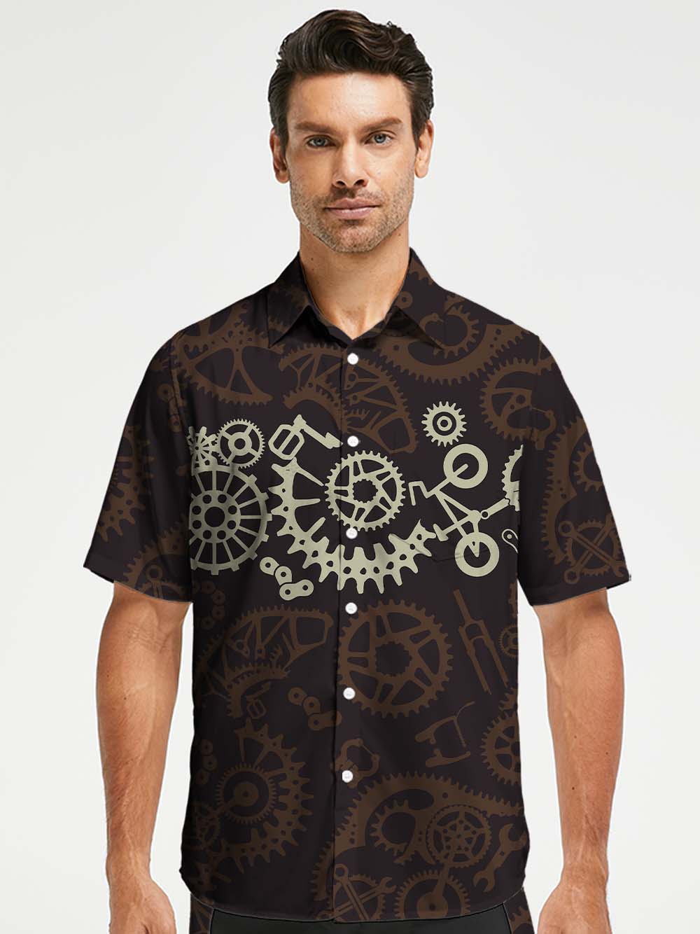 Orionride Gear Combination Zipper Pockets Ultra Lightweight Short Sleeves Gravel Shirt