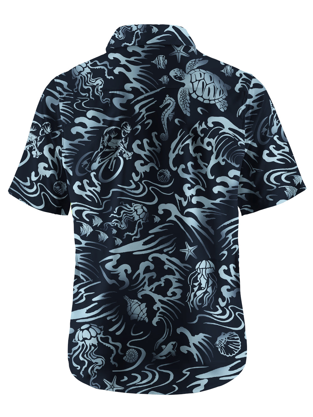 Orionride Ocean Legend Zipper Pockets Ultra Lightweight Short Sleeves Gravel Shirt