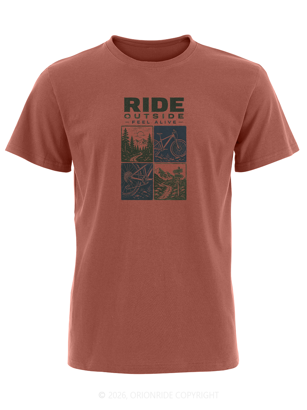 Orionride Ride Outside Short Sleeves Bike T-Shirt