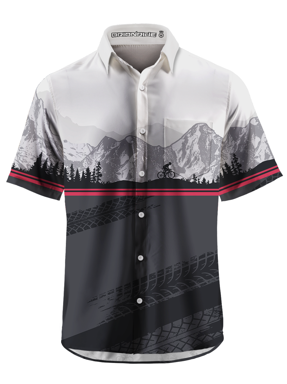 Orionride Layered Mountain Rangese Zipper Pockets Ultra Lightweight Short Sleeves Gravel Shirt