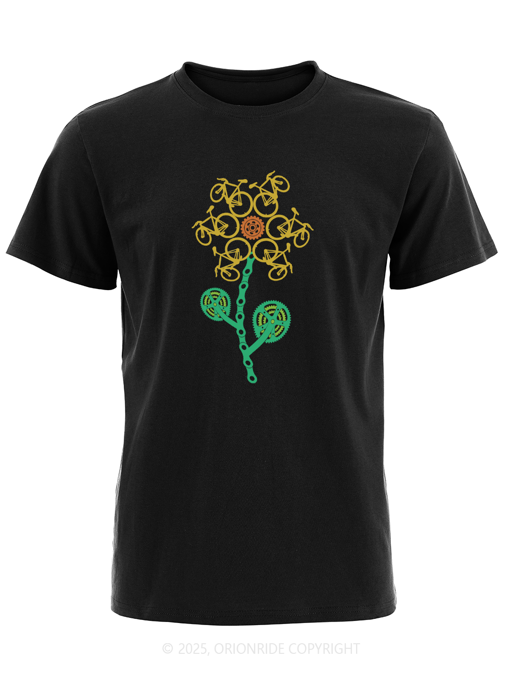 Orionride Sunflower Cycling Short Sleeves Bike T-Shirt