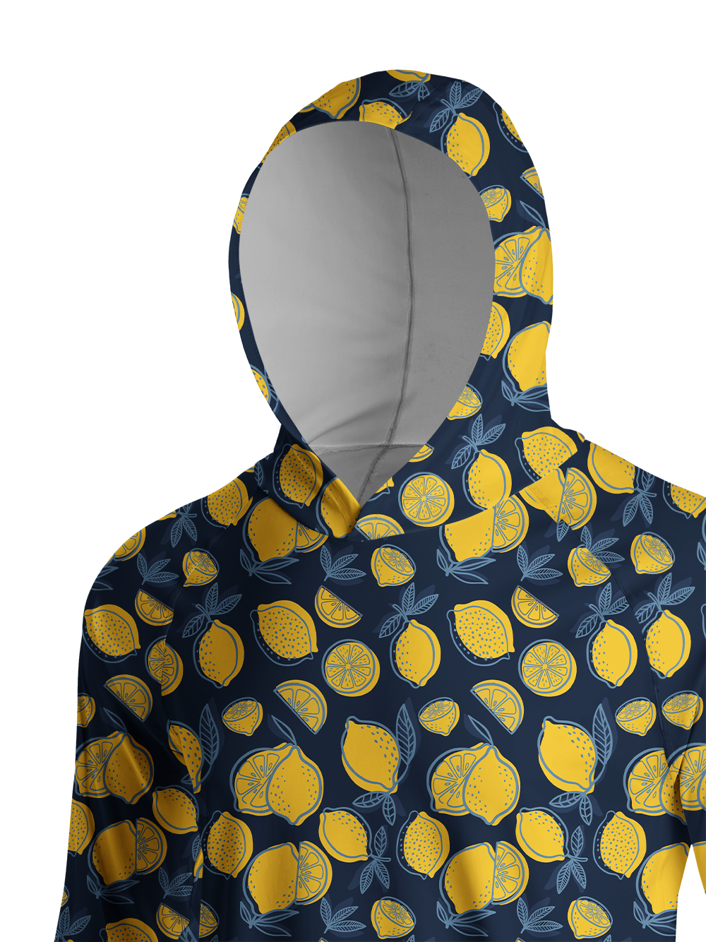 Orionride Lemon Night Long Sleeve Cycling Hoodie Shirt