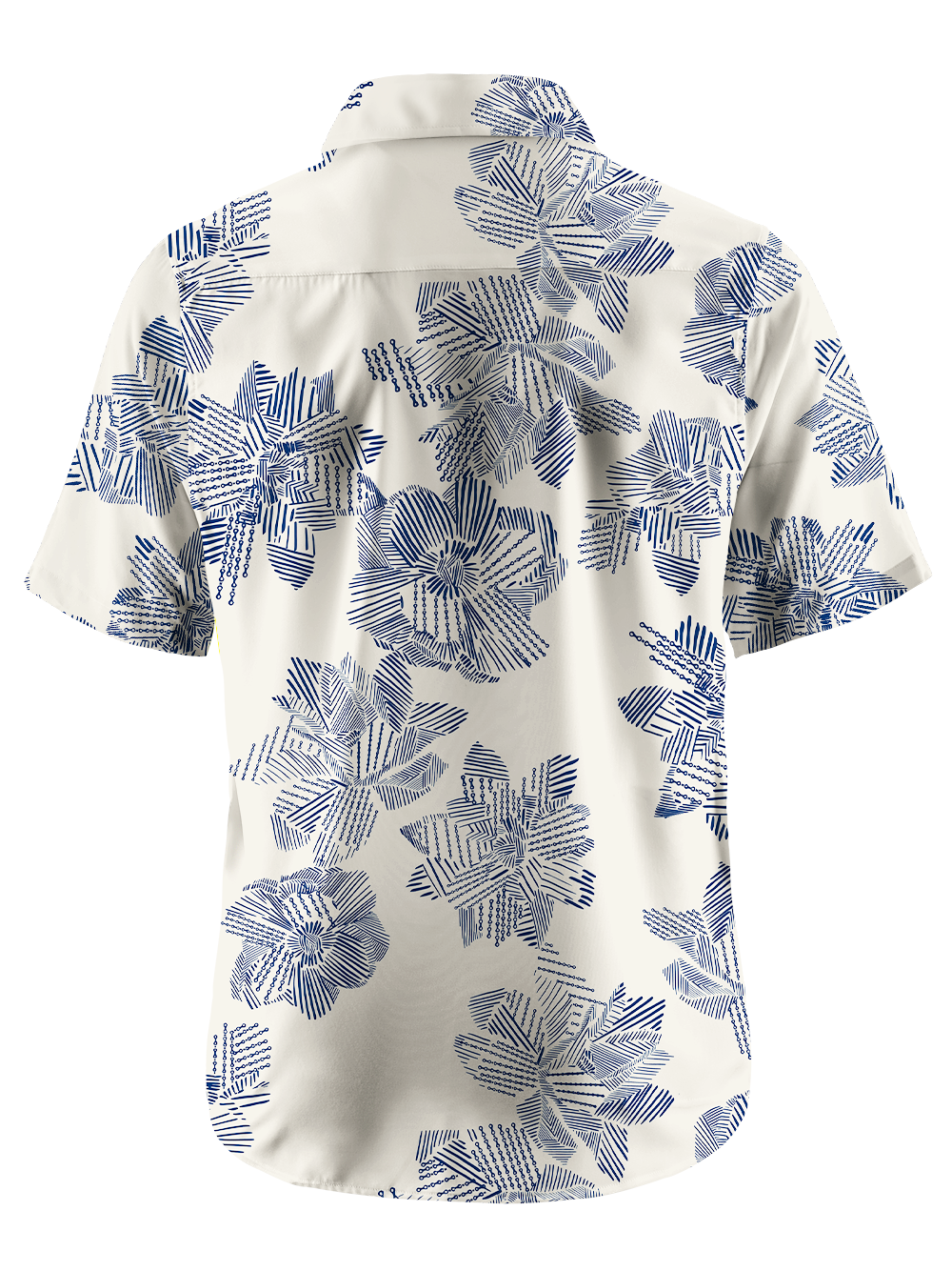 Orionride Diagonal Flowers Zipper Pockets Ultra Lightweight Short Sleeves Gravel Shirt