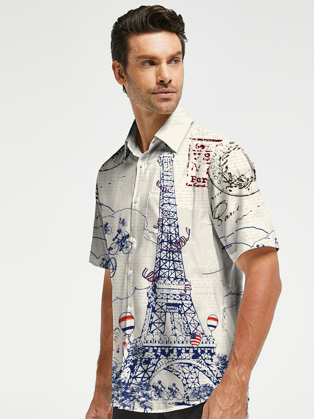 Orionride Arrival In Paris Zipper Pockets Ultra Lightweight Short Sleeves Gravel Shirt